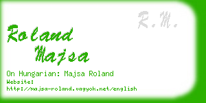 roland majsa business card